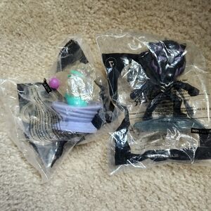 Two NIP Happy Meal Toys Lutz From Elemental & Black Panther From Wakanda Forever